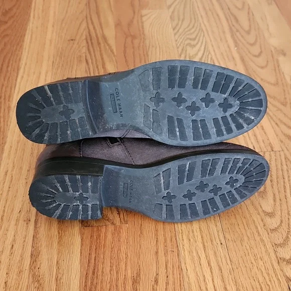 Cole Haan Waterproof Brown Suede Leather Boots / Booties Size 7 - Picture 8 of 9